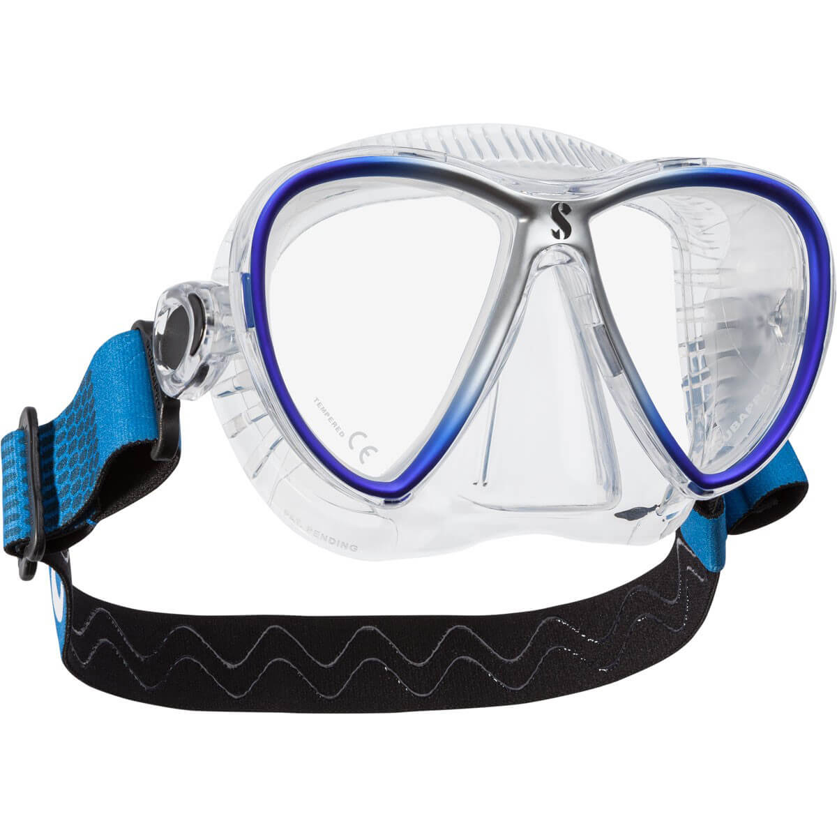 Scubapro_Synergy_Twin_Tauchmaske_klar_blau Scubapro Synergy Twin Tauchmaske mit Comfort Strap
