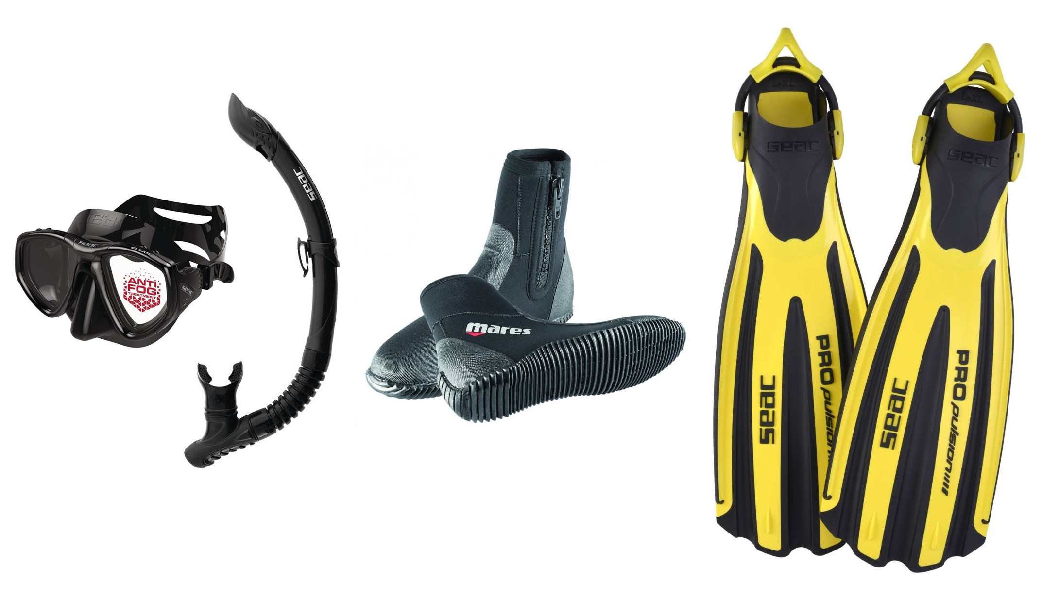 Seac Sub Antifog Clear Propulsion ABC-Set