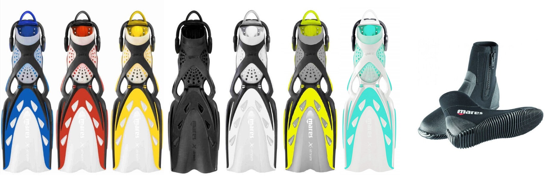 Mares X-Stream Geräteflossen mit Classic 5 NG Boots