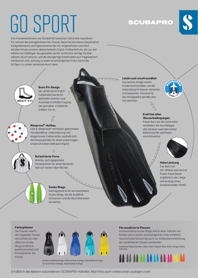 Scubapro_Go_Sport_Detail Scubapro Go Sport Geräteflossen