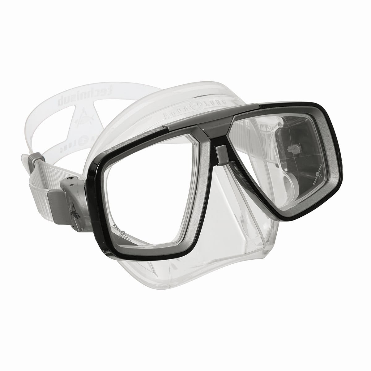 AquaLung_Look_Tauchermaske_transparent_schwarz Aqualung Look Zweiglas-Tauchermaske schwarz/transparent