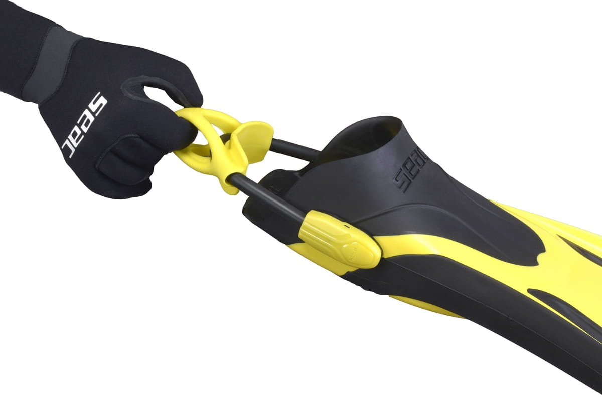 PropulsionS_gelb_sling_hand_low Seac Sub Propulsion S Geräteflossen mit Sling Straps