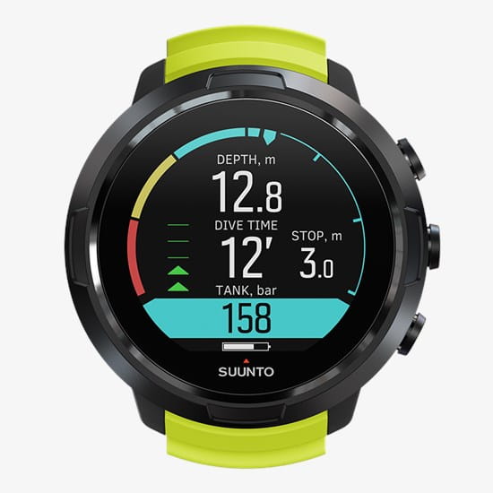 Suunto D5 Tauchcomputer lime front