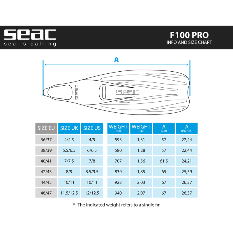 Seac Sub F100 Pro Schnorchelflossen