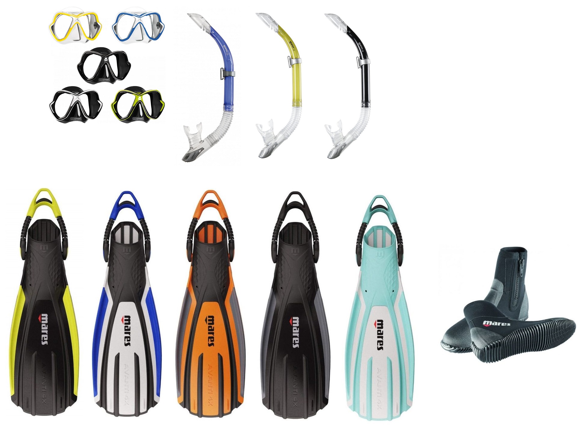 Mares X-Vision Quattro 4X ABC-Set