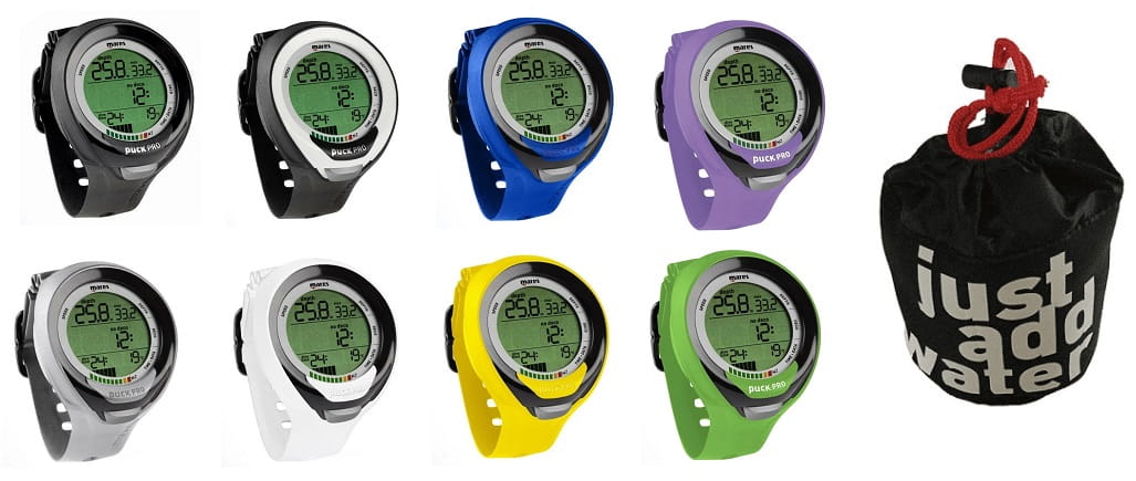 Mares_Puck_Pro_Plus_Tauchcomputer_mit_Neopren-Computertasche Mares Puck Pro+ Tauchcomputer mit Neopren-Computertasche