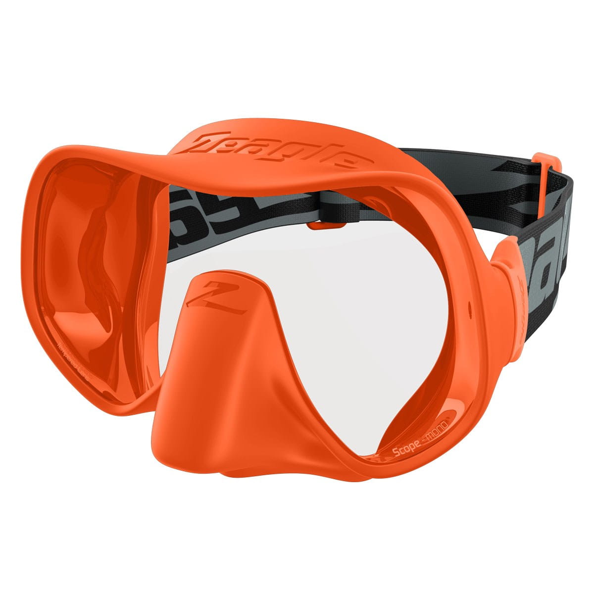 Zeagle Scope Mono Tauchmaske mit Elastik-Maskenband