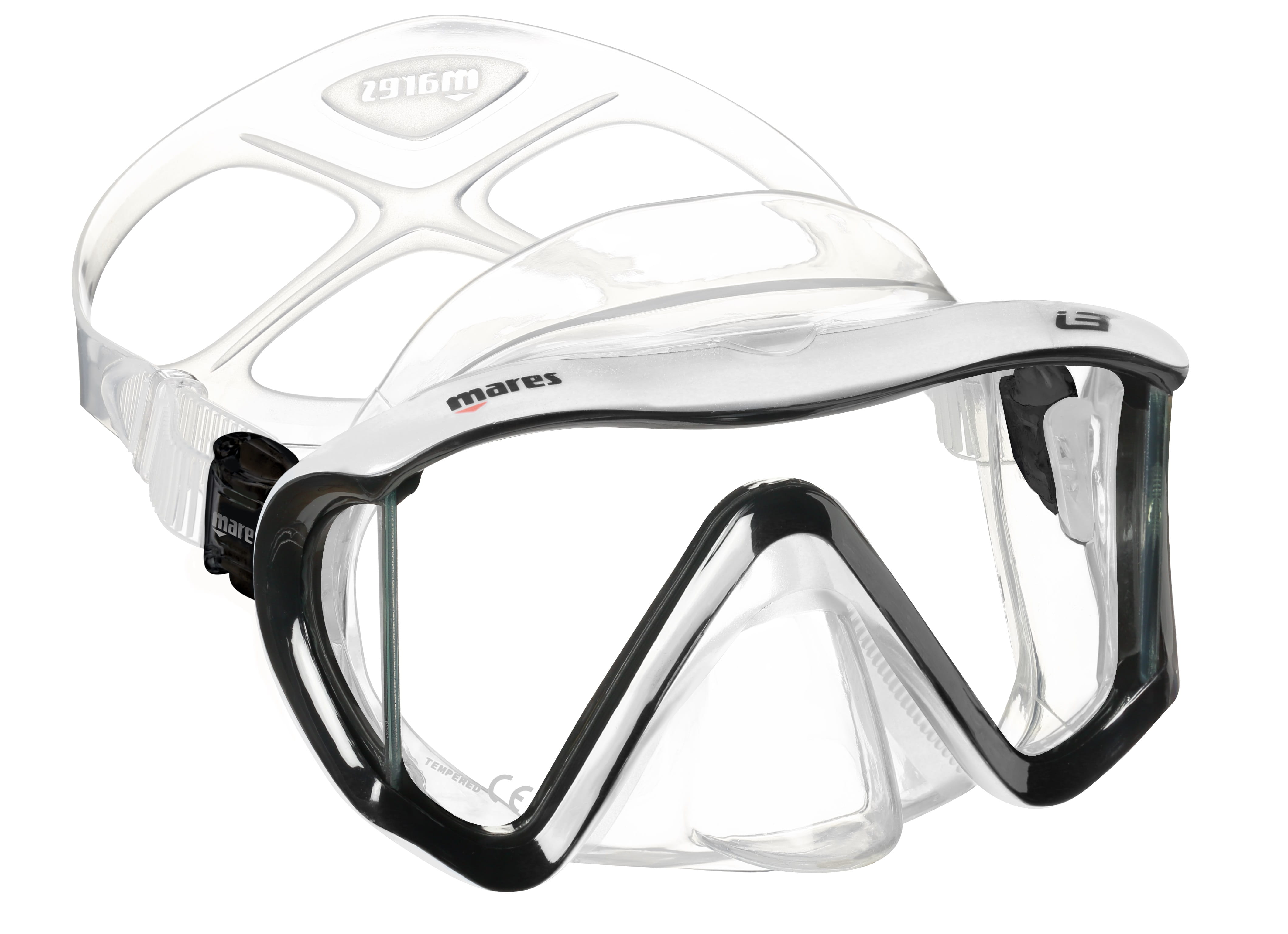 mares_i3_schwarz_weiss Mares i3 Bay Schnorchelset