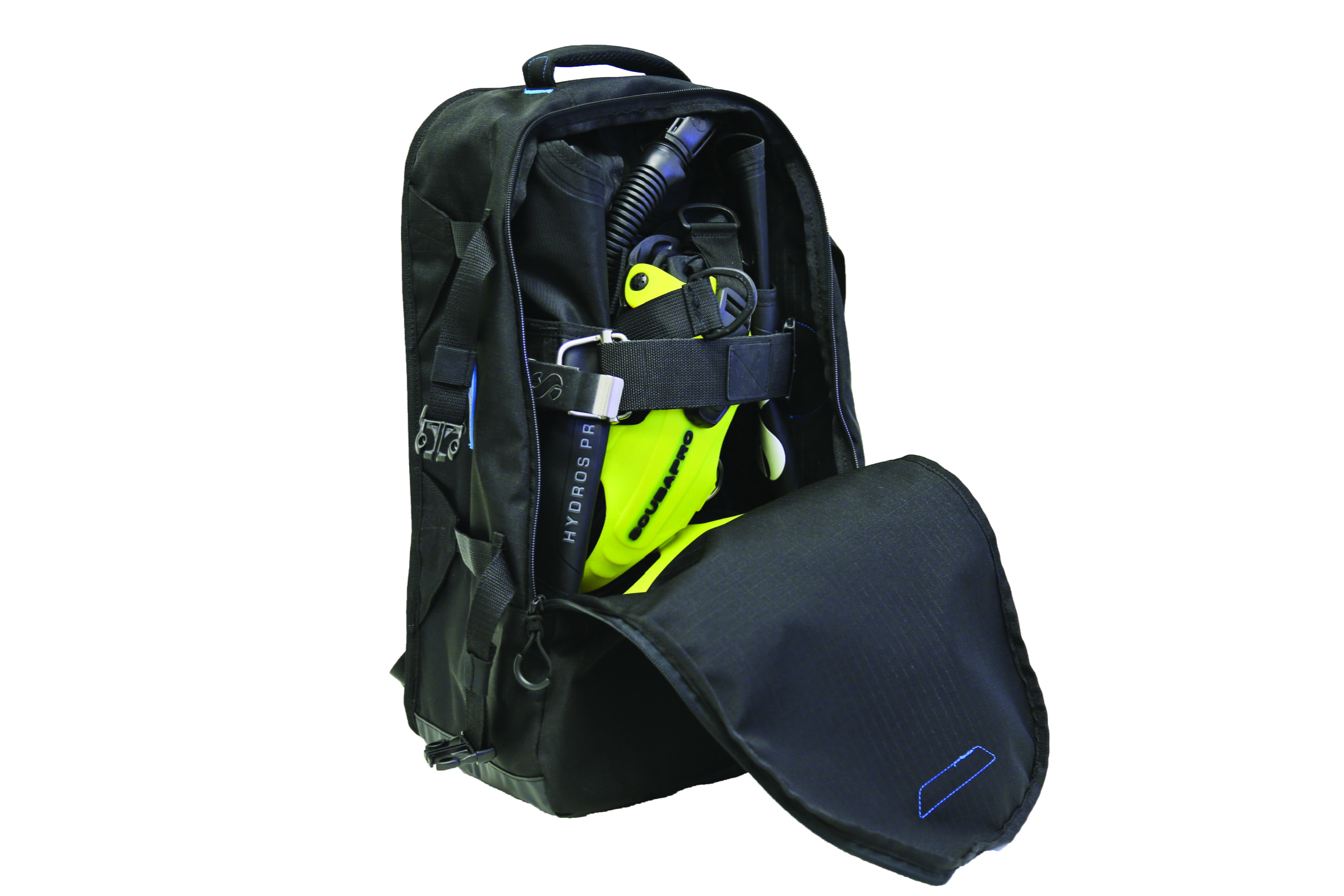 Scubapro_Hydros_Pro_im_Rucksack Scubapro Hydros Pro Jacket in Rucksack
