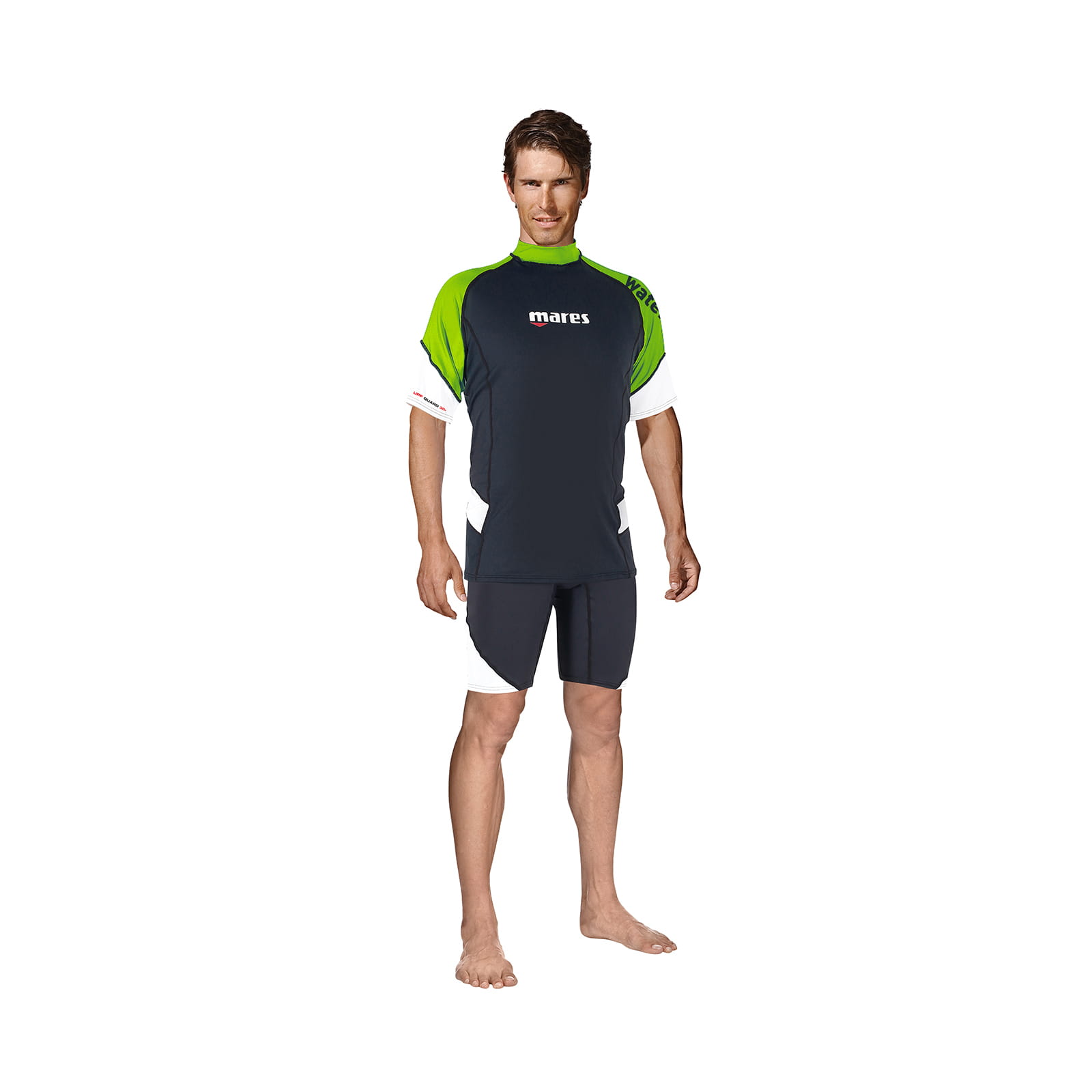 mares_diving_rash_guard_loose_fit_man Mares Short Sleeve Loose Fit Herren Lime