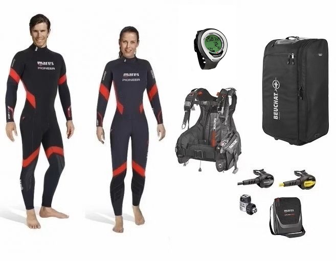Mares_Trendline_Komplettset Komplettset Trendline Tauchausrüstung komplett