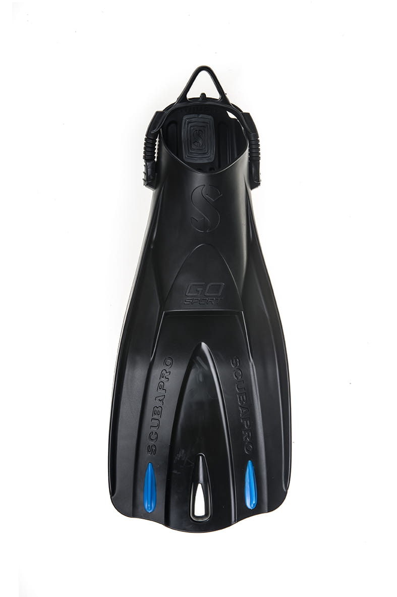 go_sport_-_black_-_blue_skeg_-_top Scubapro Go Sport Geräteflossen