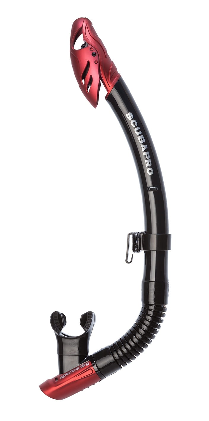 Scubapro Spectra Dry Schnorchel (Schwarz/Rot)