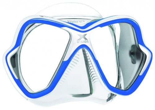 Mares X-Vision Tauchermaske New 2014 blau-weiß-klar
